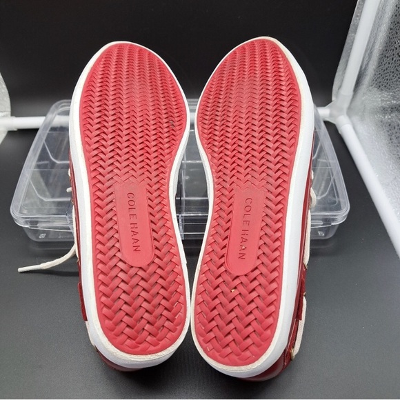 Women's Cole Haan Nantucket Red Patent Leather Boat Shoes Size 8. - Picture 6 of 6